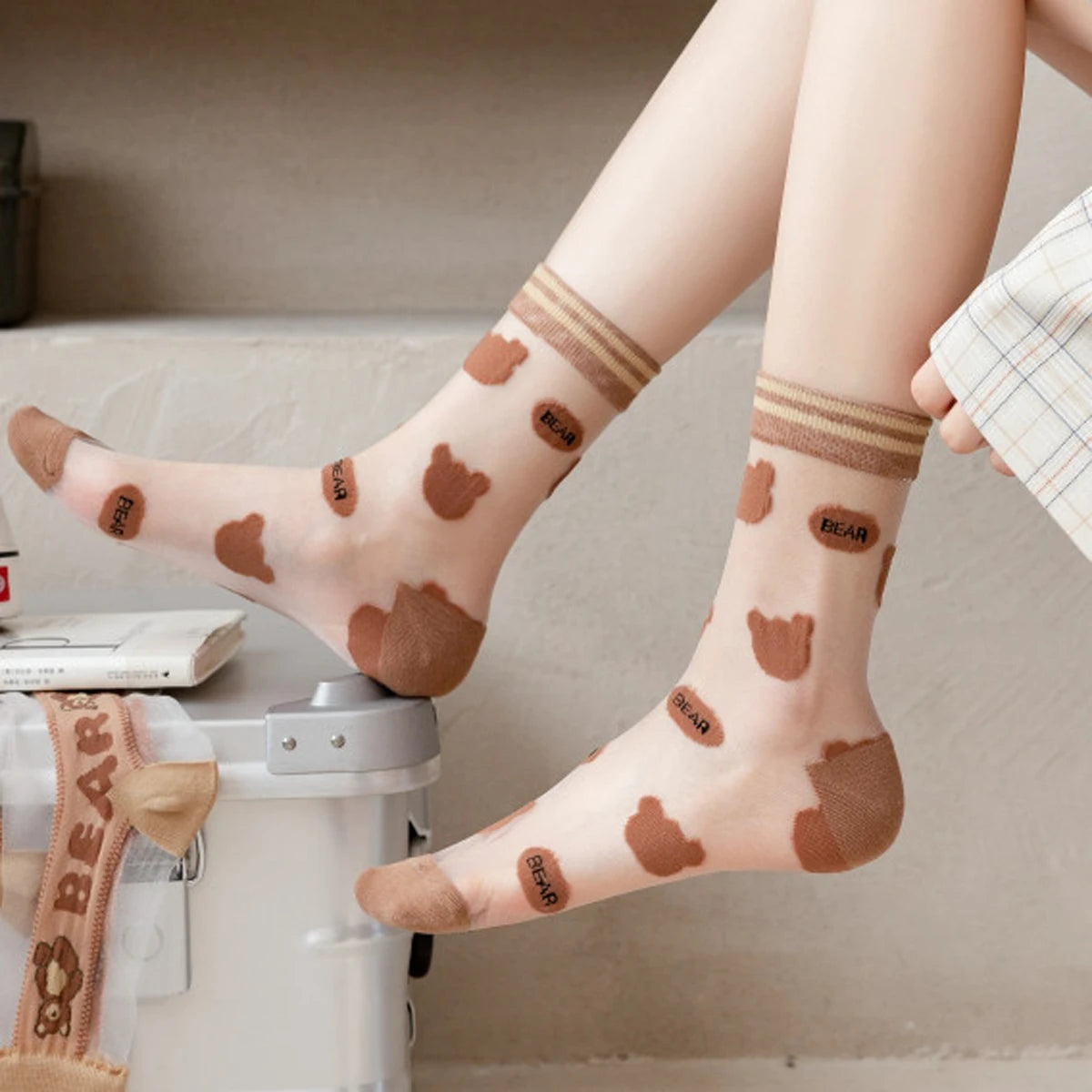 Women's Lace Socks | Stylish Thin Transparent Ankle Socks