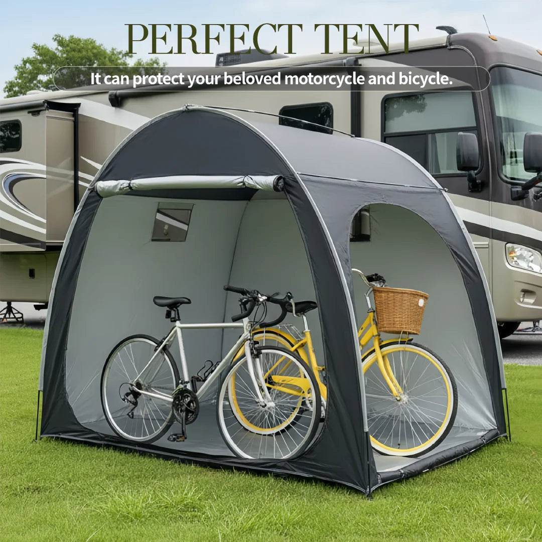 Portable Thickened Oxford Cloth Bike Shelter Tent for Outdoor Travel
