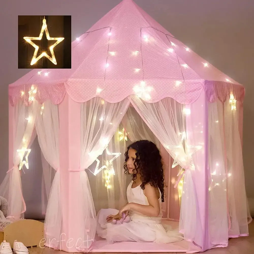 Portable Kids Toy Tipi Tent | Charming Pink Playhouse for Girls