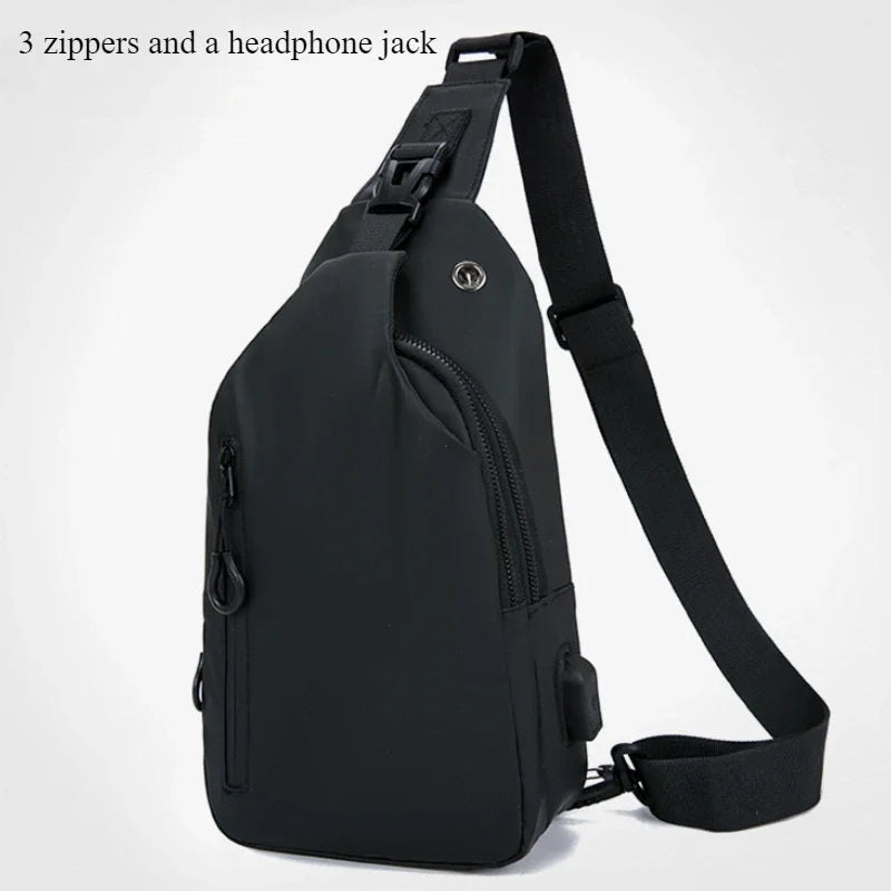Stylish Men's Chest Bag | Casual One Shoulder Crossbody Design