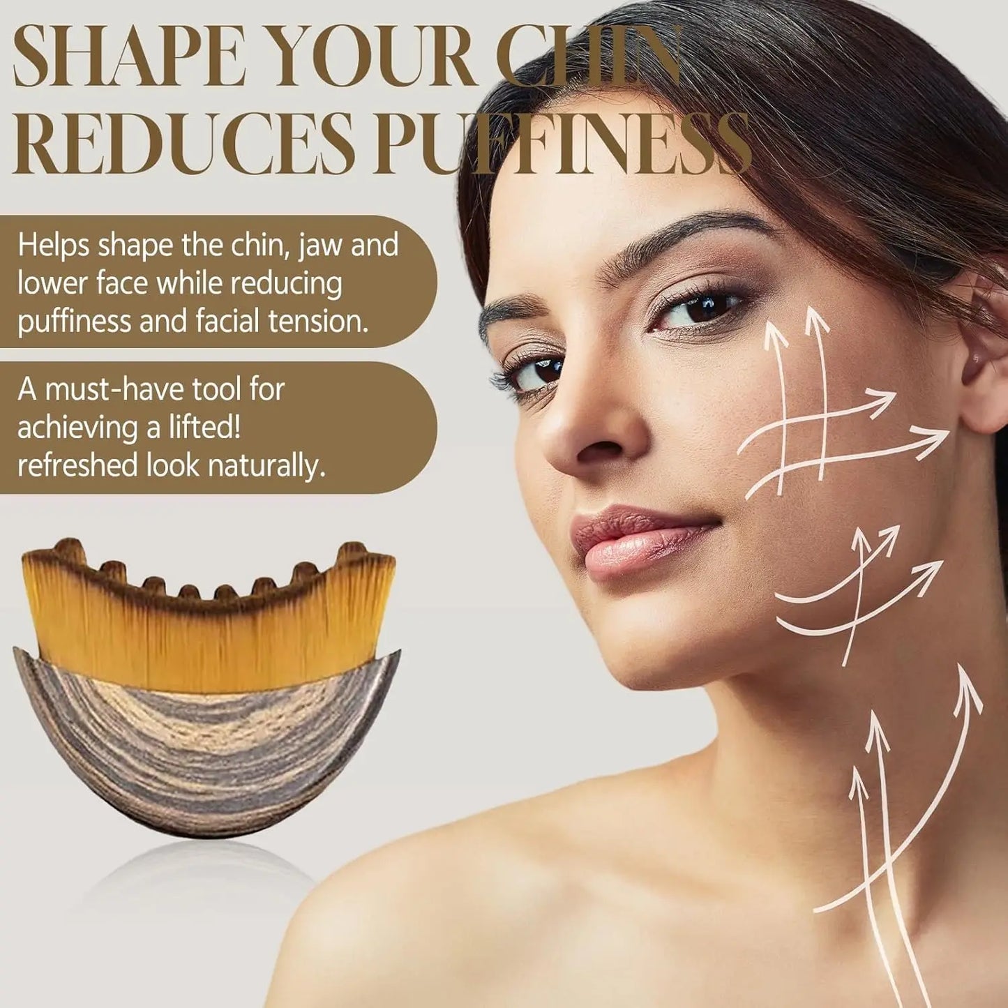 Lymphatic Contour Face Brush | Stress-Relief Tool for Radiance