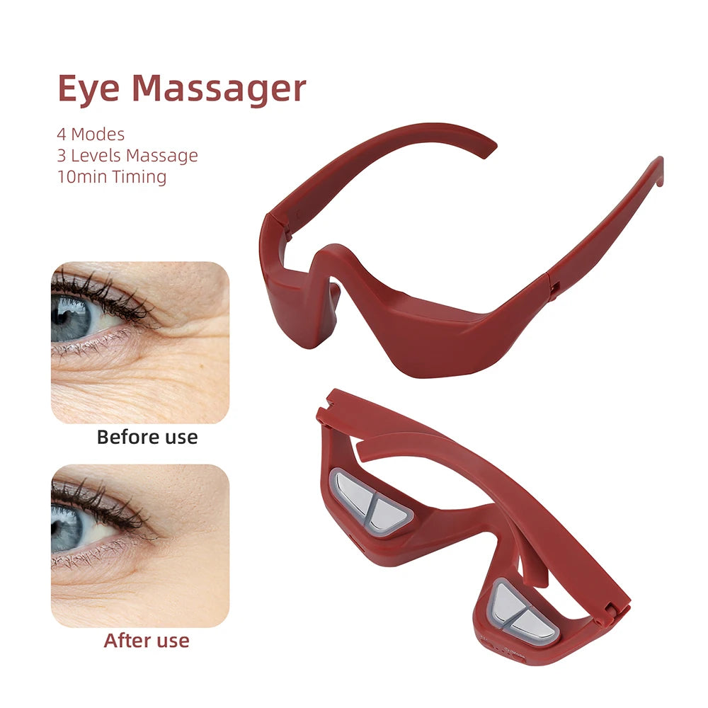 Eye Fatigue Relief Massager Glasses | Soothing Under-Eye Treatment