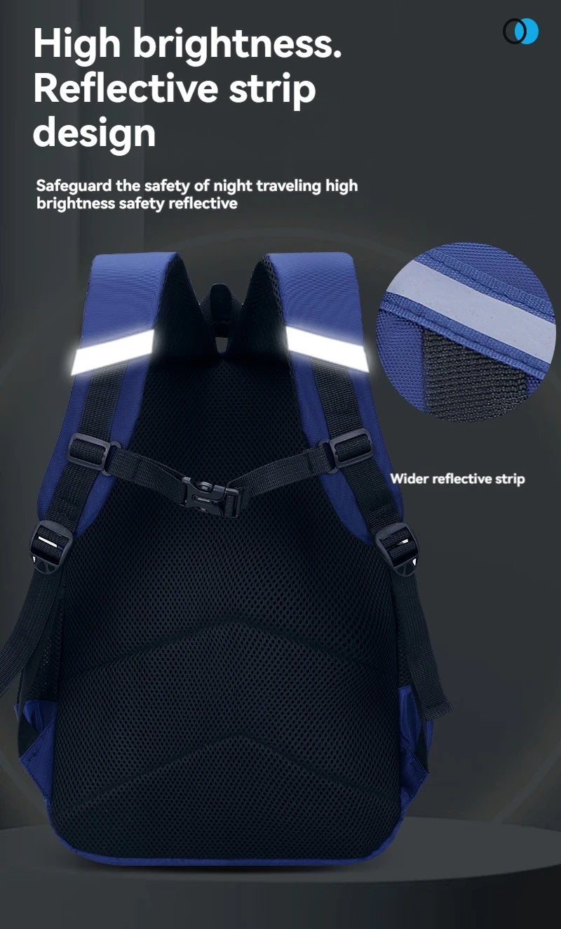 Lightweight Boys Schoolbag for Grades 1-6 | Large Capacity Kids Bag