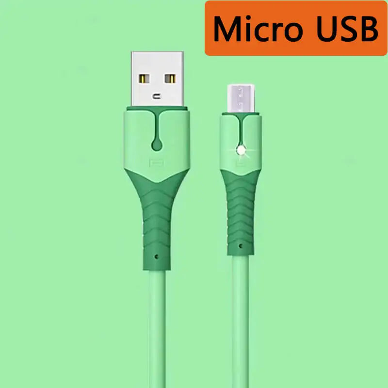 Liquid Silicone USB Type A to C Charging Cable | Fast & Durable