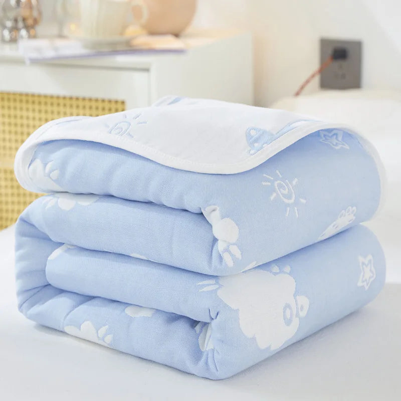 Breathable Summer Quilt | Multi-functional Cotton Towel Blanket