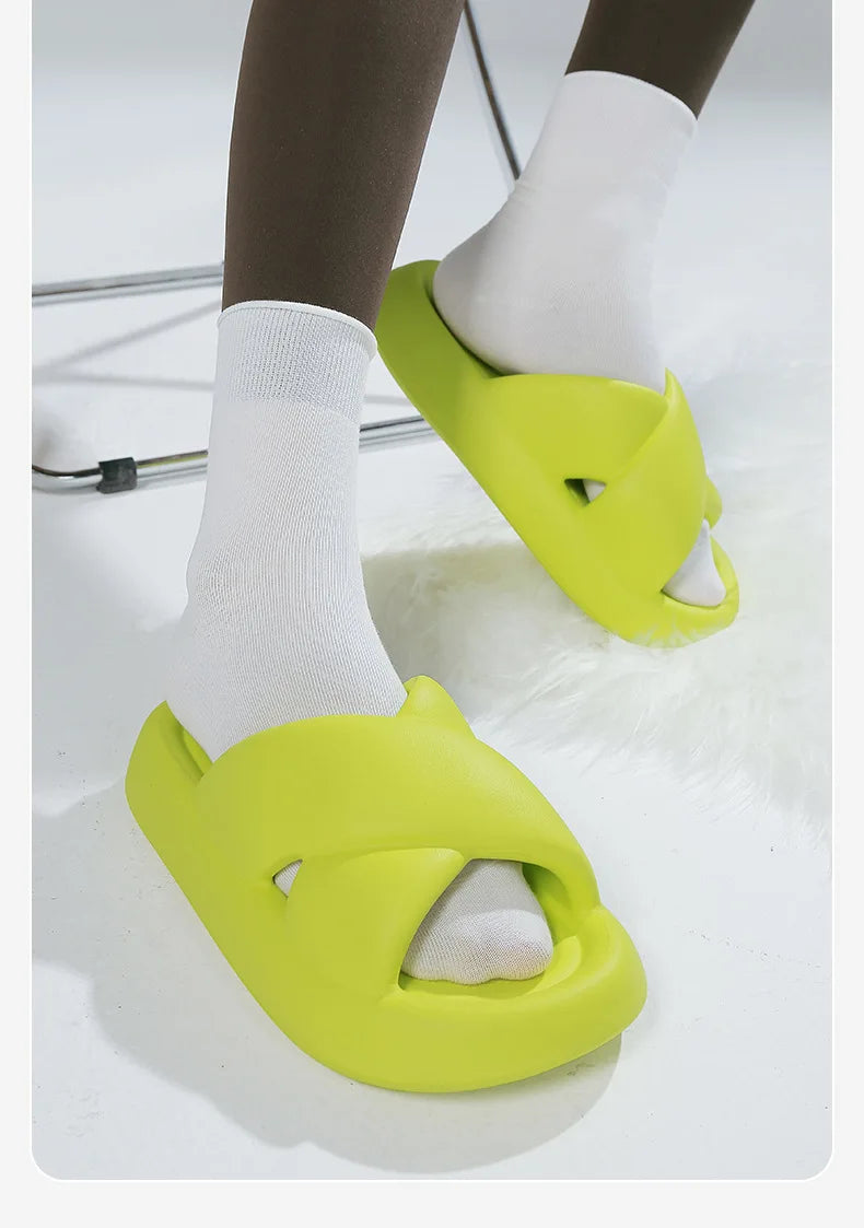 Cozy Thick Sole Slippers for Women | Soft Cloud Beach Sandals