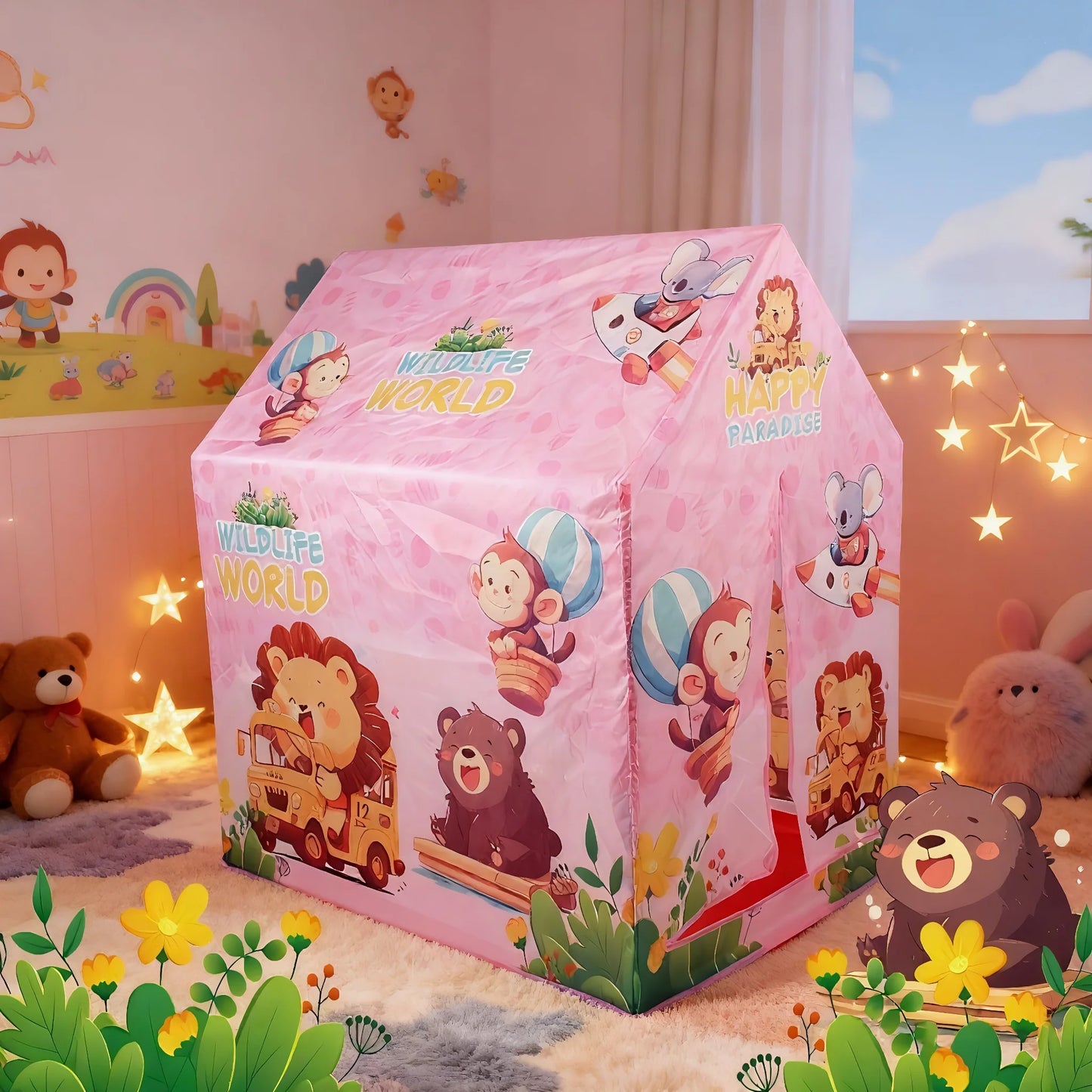 Children's Fun Toy Castle Tent | Portable Playhouse for Kids