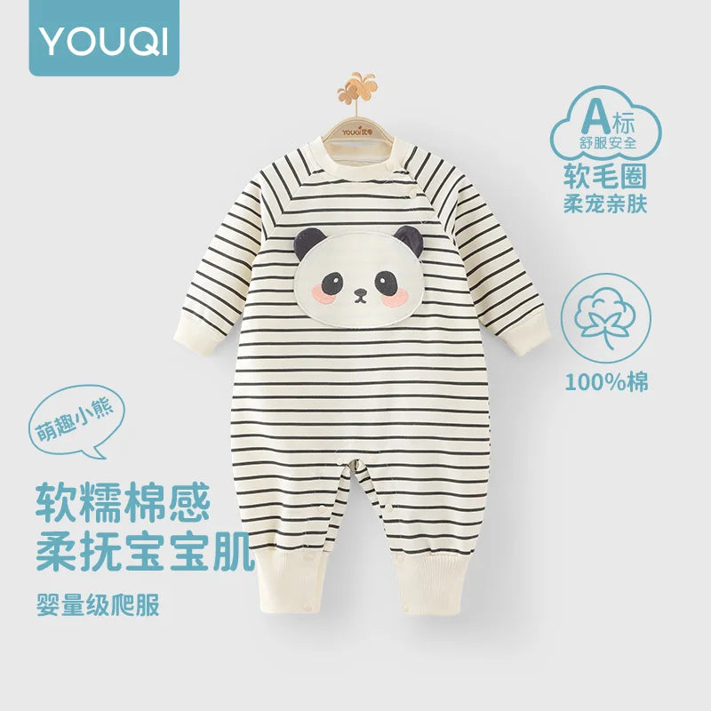 Cotton Striped Baby Romper | Soft & Adorable Newborn Jumpsuit