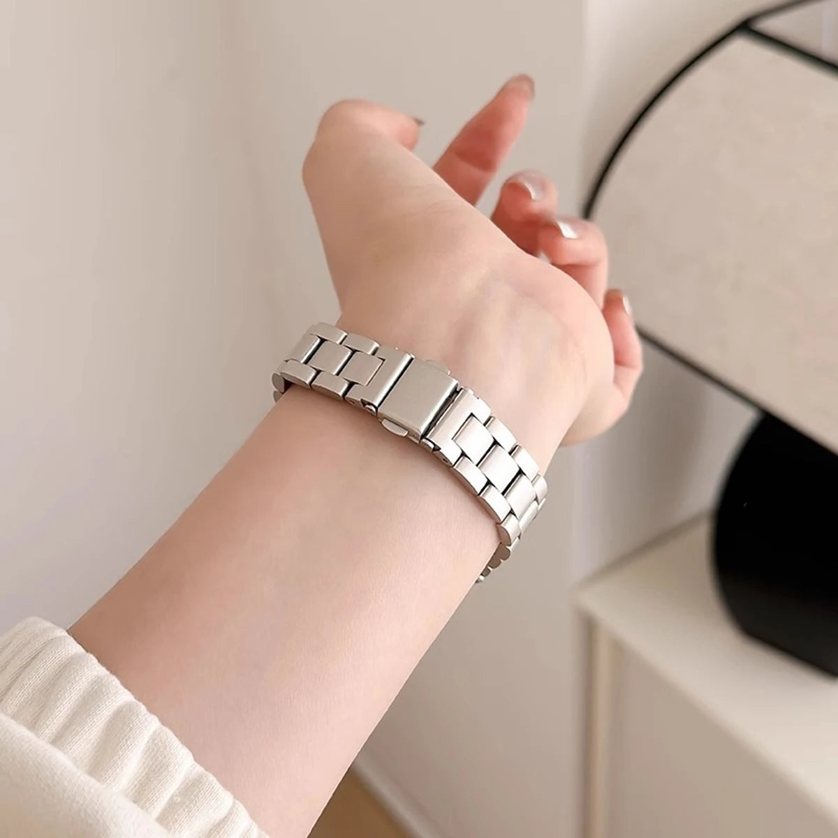 Premium Stainless Steel Watch Strap for Versatile Styles