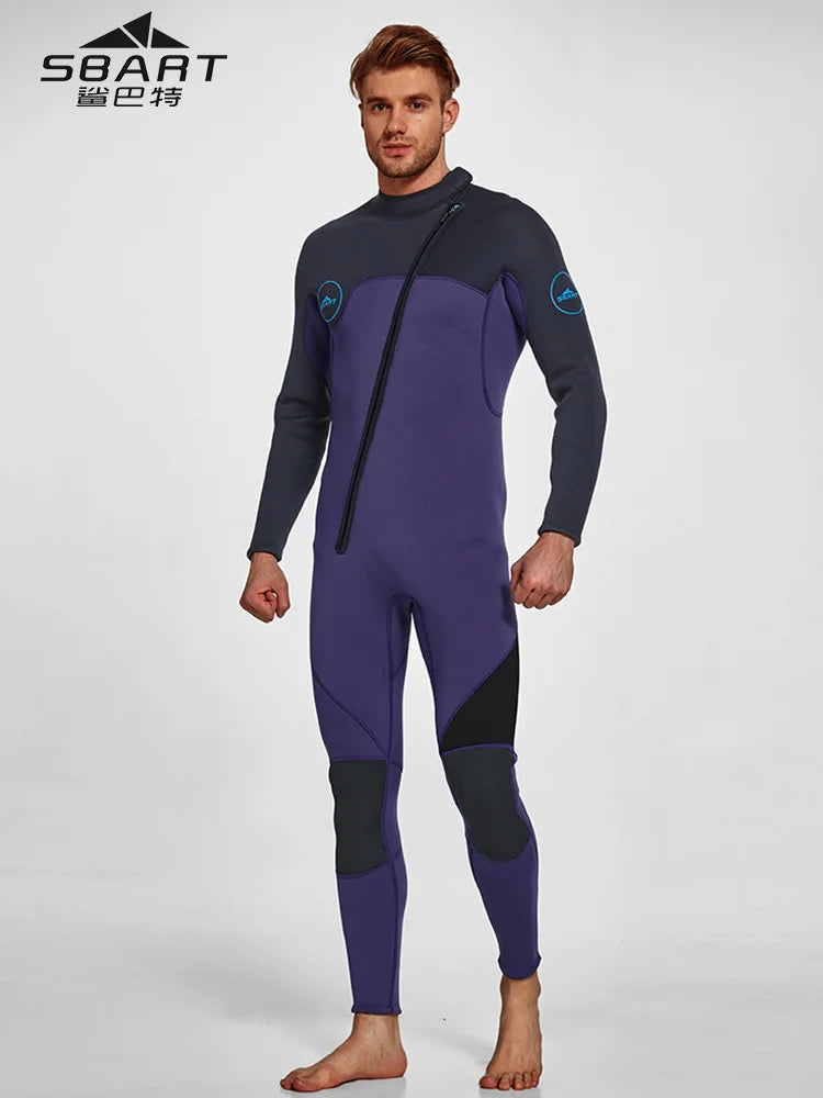 3mm Neoprene Full Sleeve Wetsuit for Men | Perfect for Water Sports