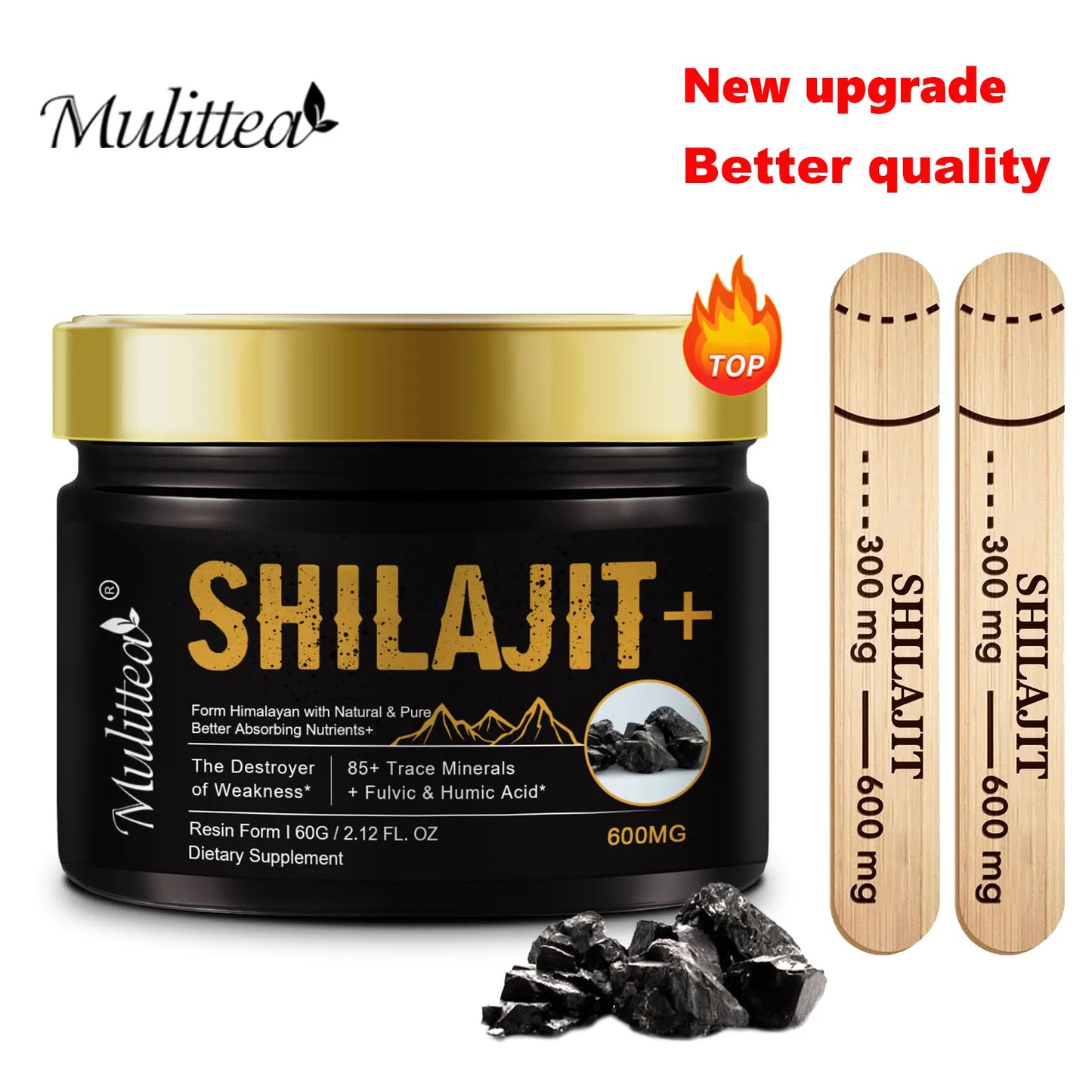 Pure Shilajit with 85+ Trace Minerals | Boost Immune & Metabolic Health