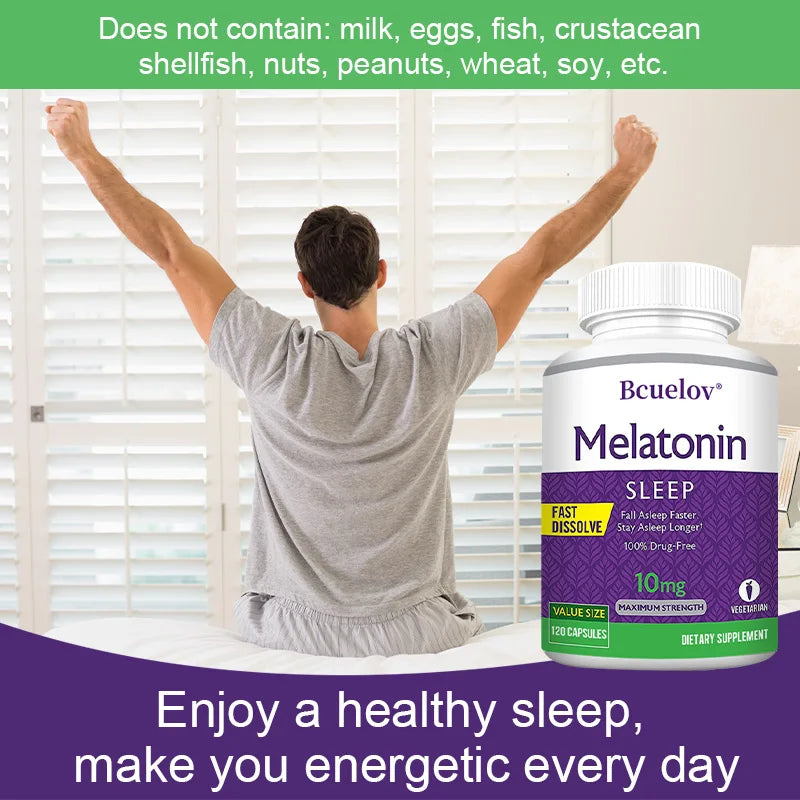 Melatonin 10 Mg Instant Capsules - Natural Sleep Aid