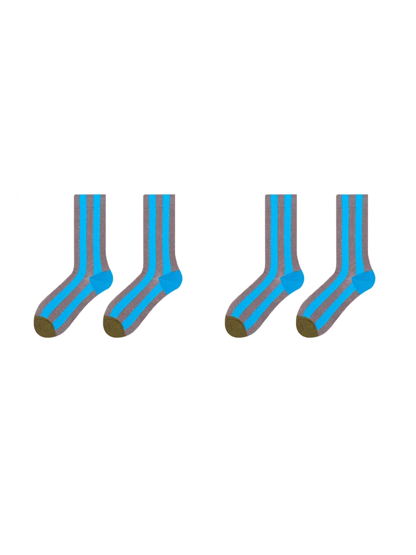 Unisex Trendy Contrast Stripes Mid Tube Socks for Every Occasion
