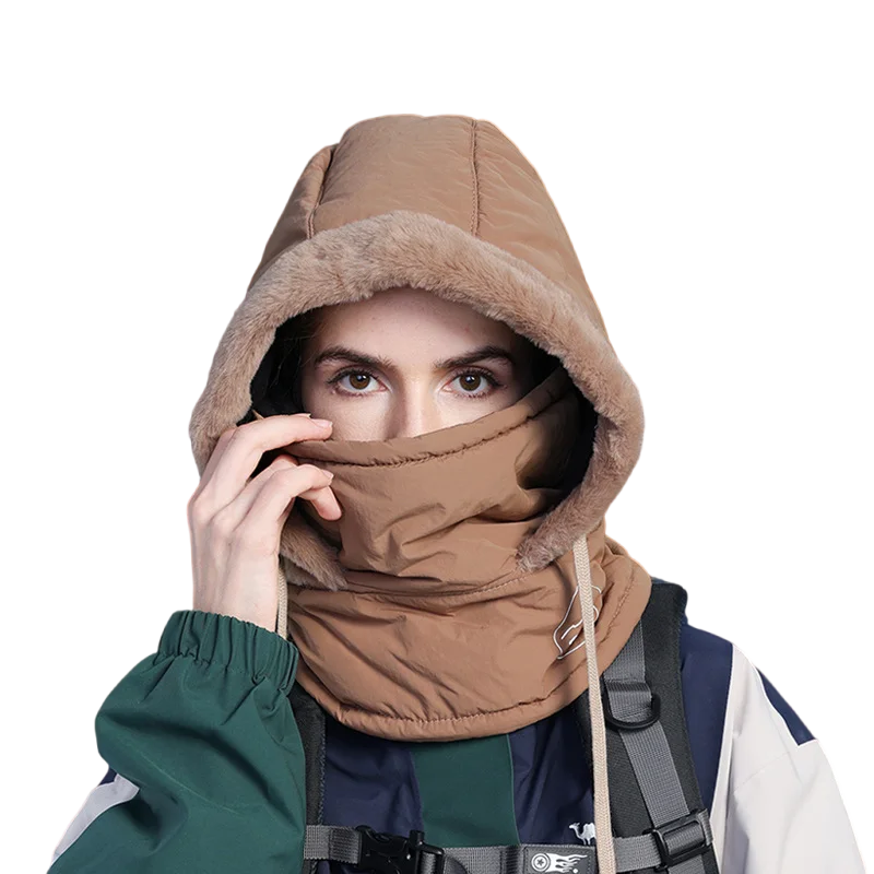 Unisex Plush Balaclava Winter Hat | Warm Knitted Face Mask
