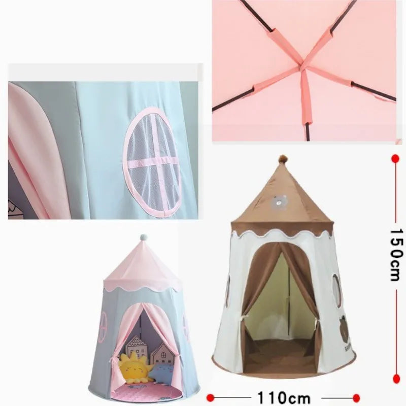 Large Folding Toy Tent for Kids | Perfect Playhouse Castle