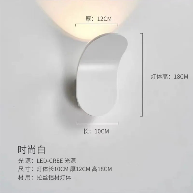 Modern Adjustable LED Wall Lamp | Luxury Bed & Bathroom Lighting