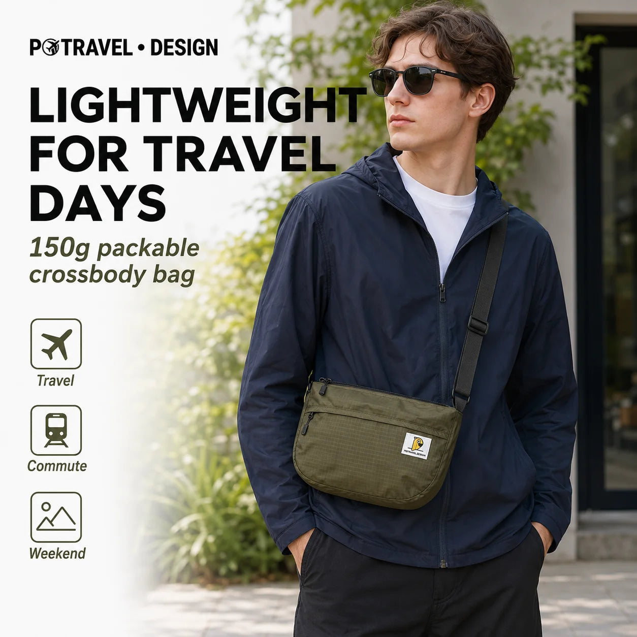 Unisex Casual Crossbody Bag | Large Capacity Fashion Handbag
