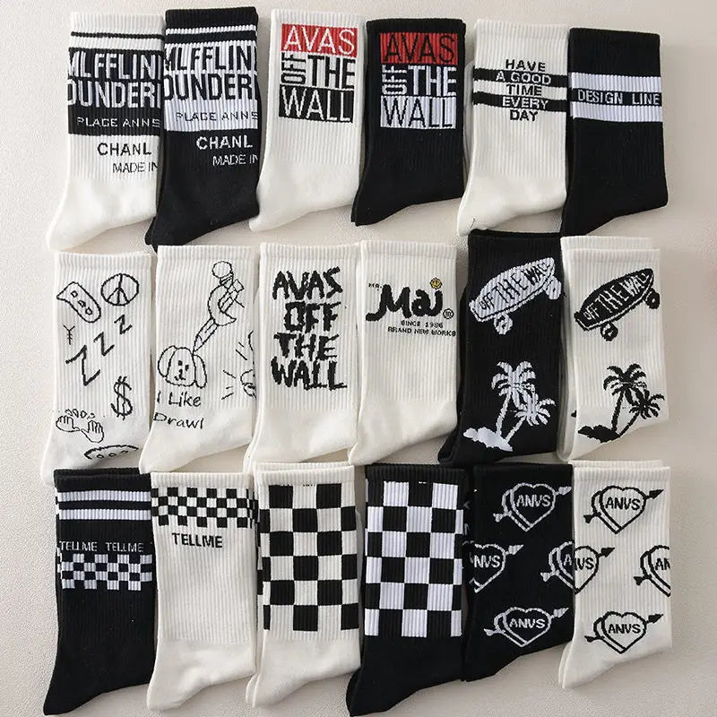 Trendy Unisex Cartoon Cotton Crew Socks | Comfort Meets Style