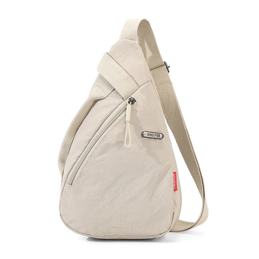 Versatile Nylon Zipper Waist Pack | Stylish Chest Bag for All