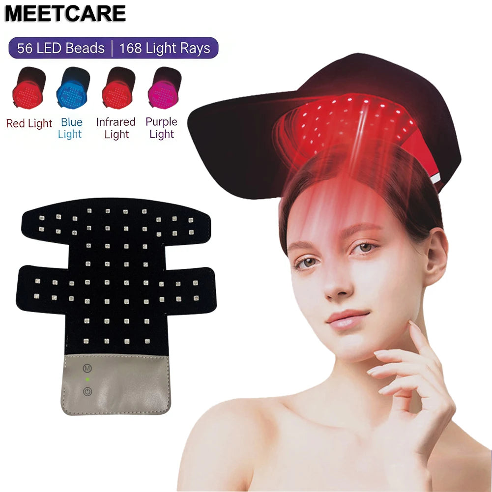 Near Infrared LED Hair Growth Therapy Cap for Scalp Care
