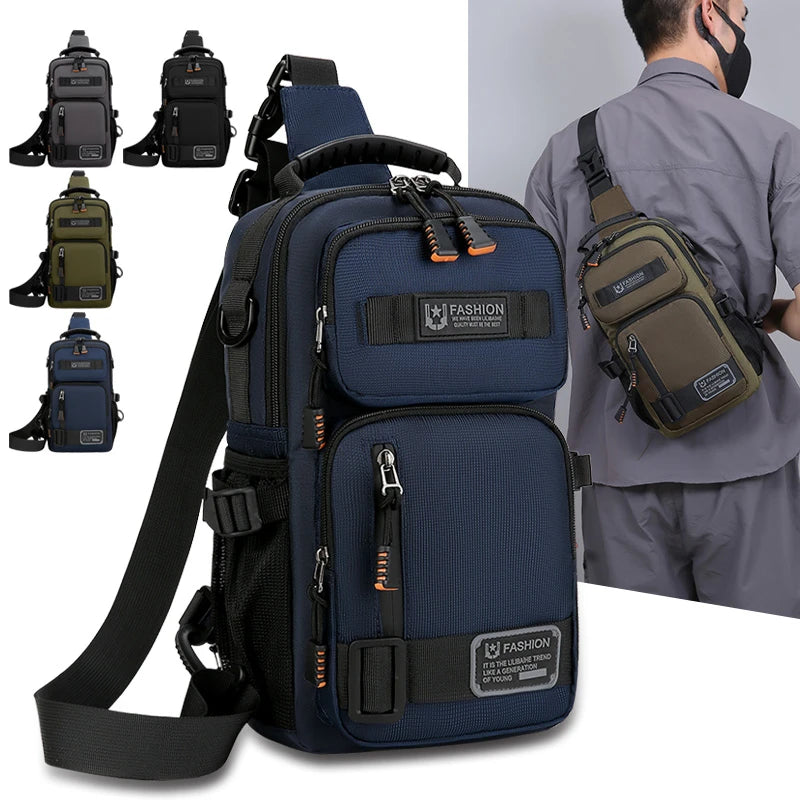 Men's Fashion Oxford Waist Pack | Versatile Casual Chest Bag