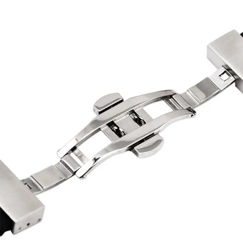 Soft Silicone Quick Release Watchband with Butterfly Buckle