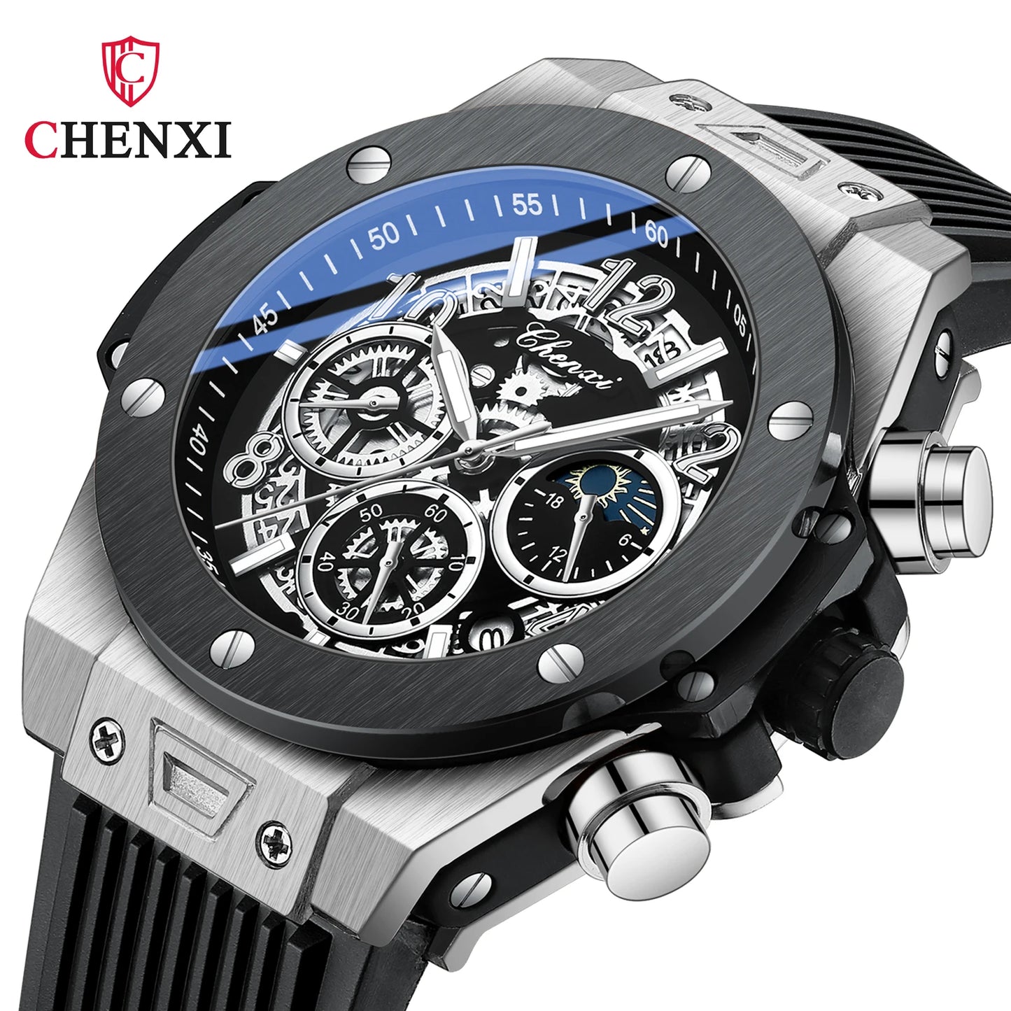 Men's Multifunctional Waterproof Sports Watch | Luminous Quartz Timepiece
