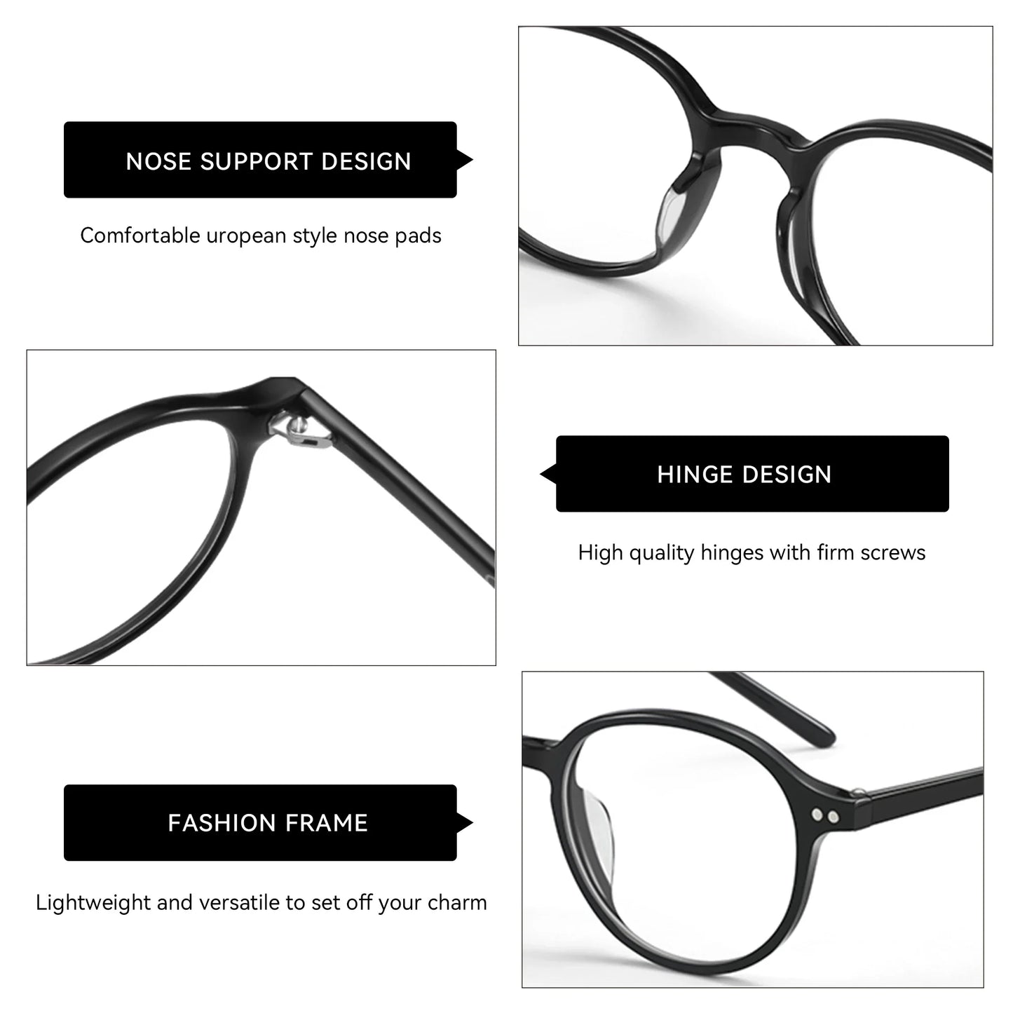 Vintage Round Prescription Glasses | Anti Blue Light & Photochromic