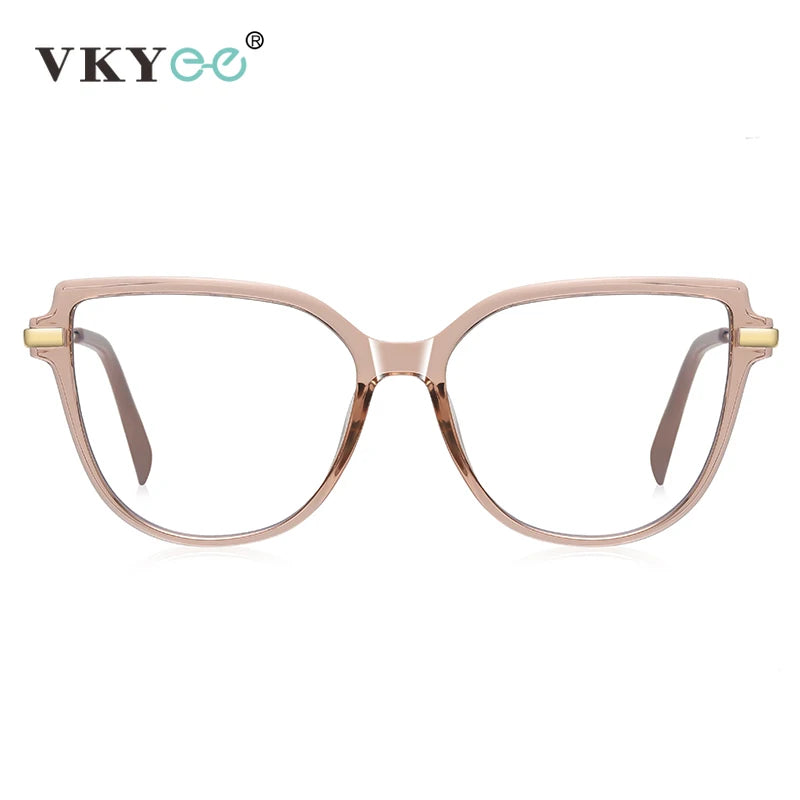 VICKY Stylish Large Frame Simple Geometric Design Anti-blue Light Reading Glasses Customized Prescription Available PFD2210