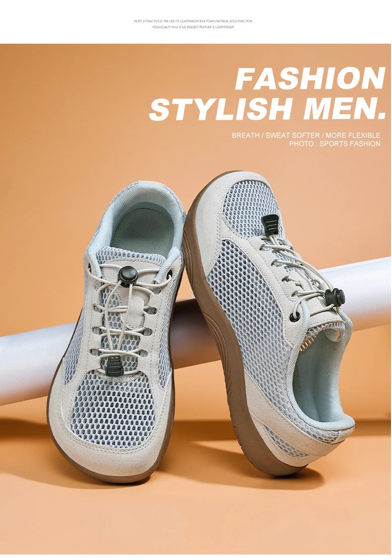 Wide Fit Casual Sports Shoes | Breathable Non-Slip Comfort