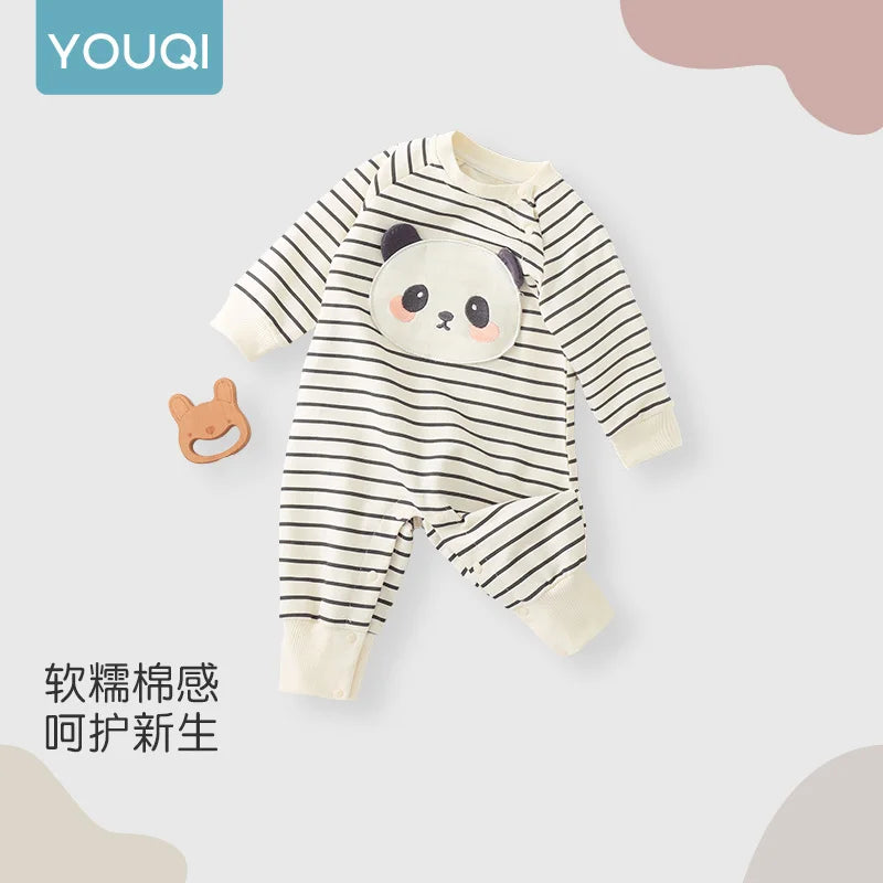 Cotton Striped Baby Romper | Soft & Adorable Newborn Jumpsuit