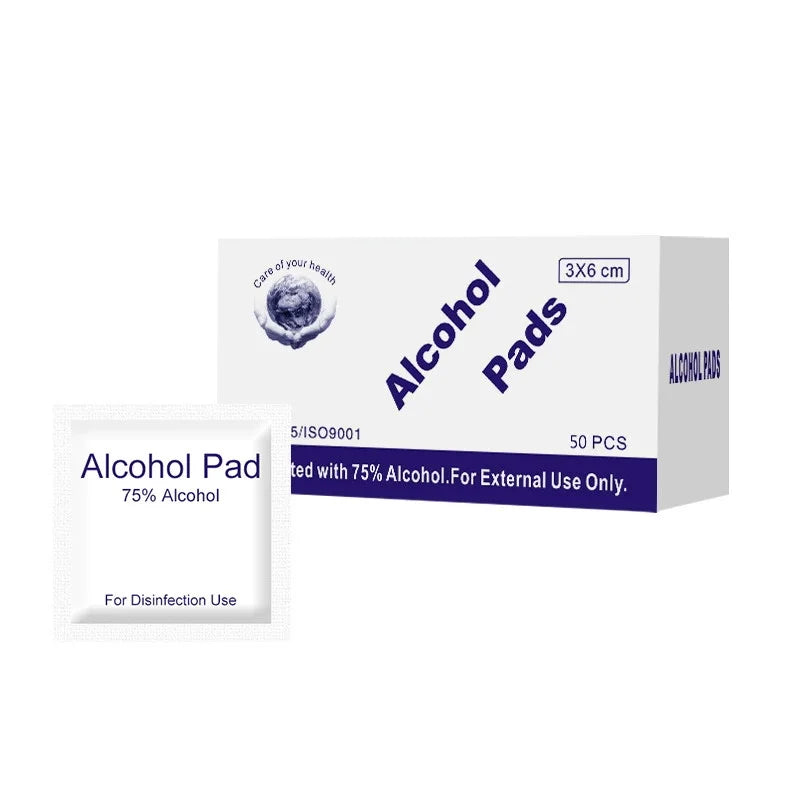Disposable 75% Alcohol Cotton Pads Cleaning Wet Wipes Microblading Tattoo Manicure Skin Disinfection Makeup Tool