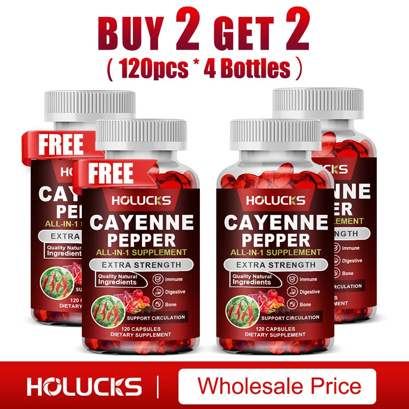 Cayenne Pepper Capsules | Boost Metabolism & Support Digestion