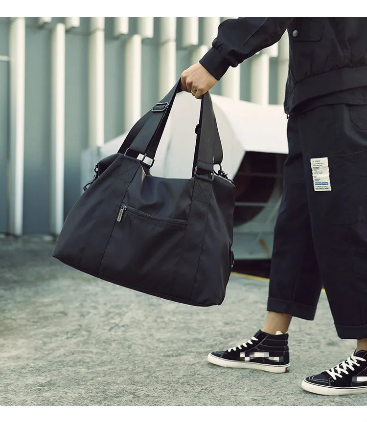 Men's Lightweight Nylon Travel Bag | Large Capacity Messenger Tote