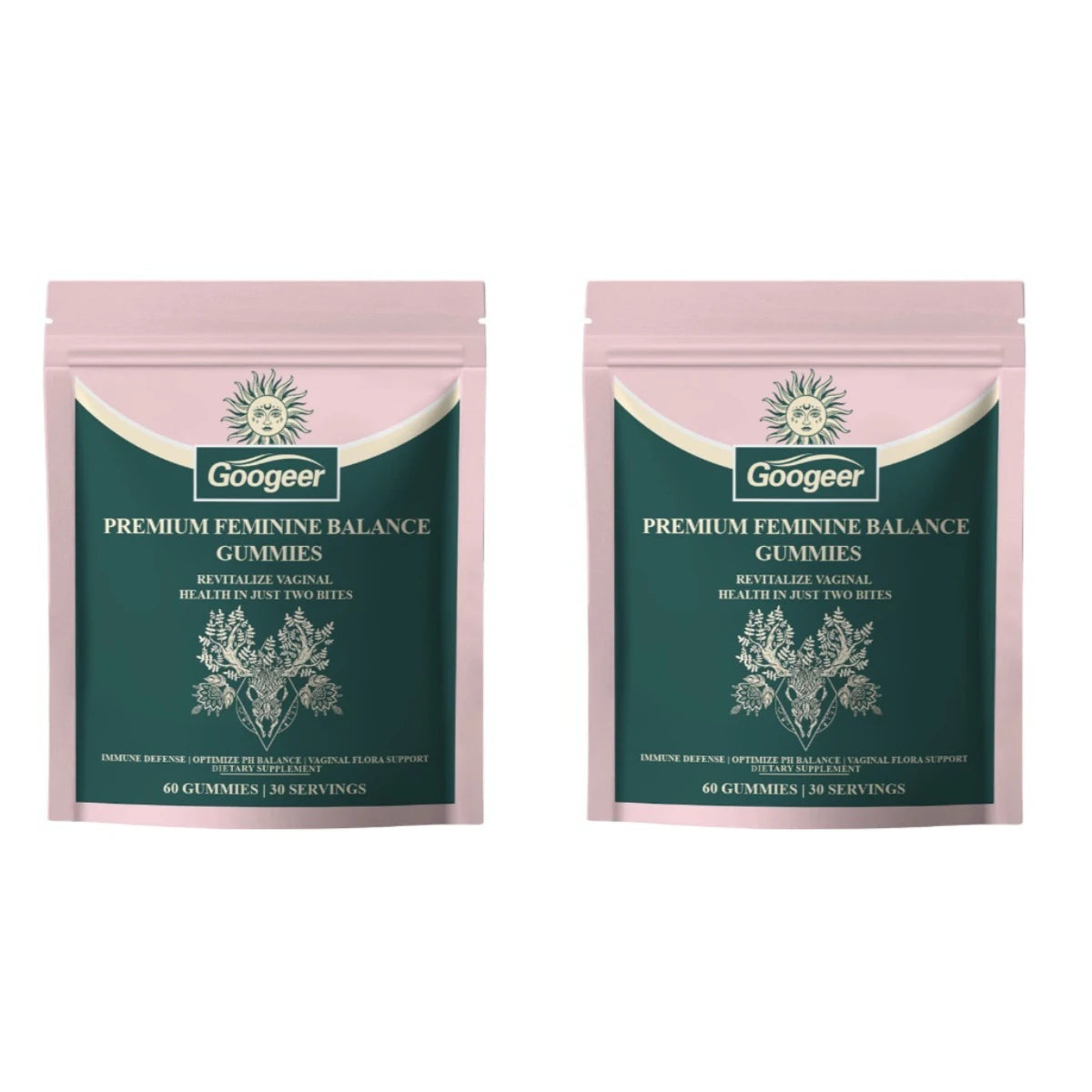 Feminine PH Balance Gummies with Vitamin C & Probiotics - 60 CT