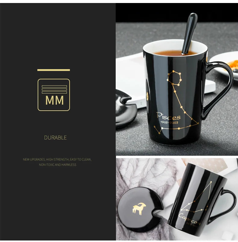 Creative 12 Constellations Ceramic Mugs | Unique Drinkware Gift
