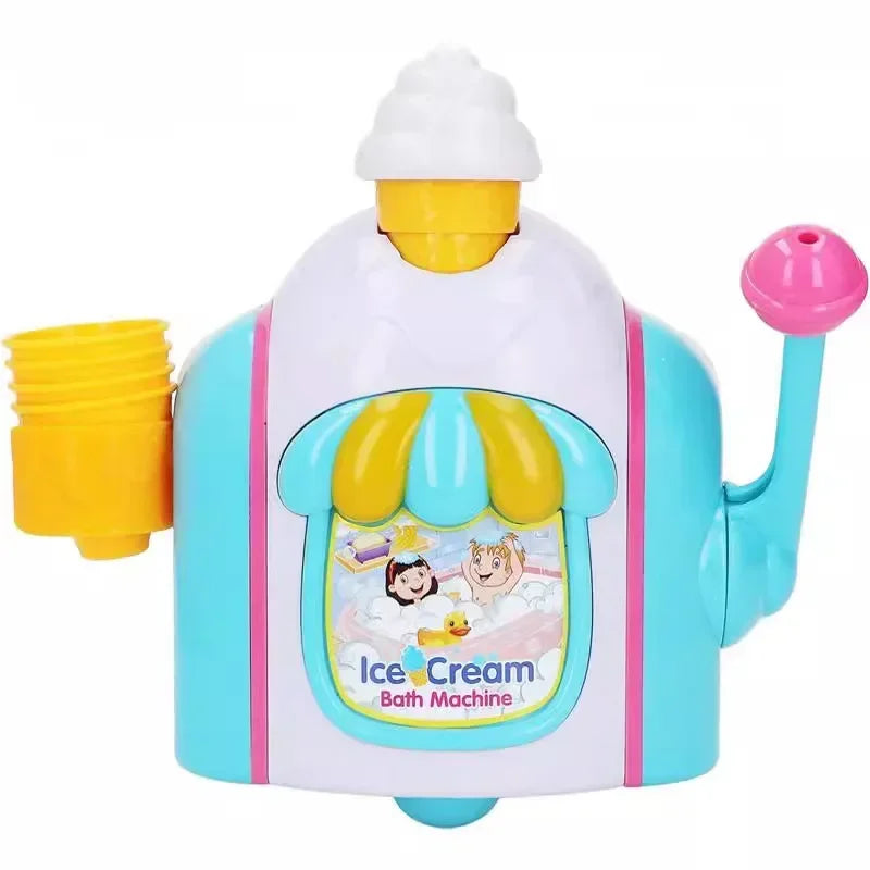 Child Bathroom Bubble Machine | Fun Ice Cream Design for Kids