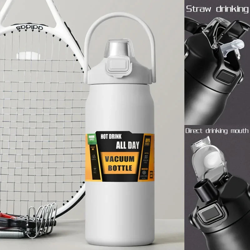 Large Capacity Insulated Stainless Steel Thermo Bottle | Portable Mug