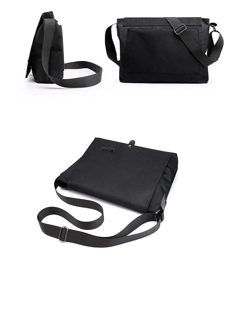 Bolso Bandolera de Lona para Hombre | Elegante Bolso de Mano para Negocios y Ocio