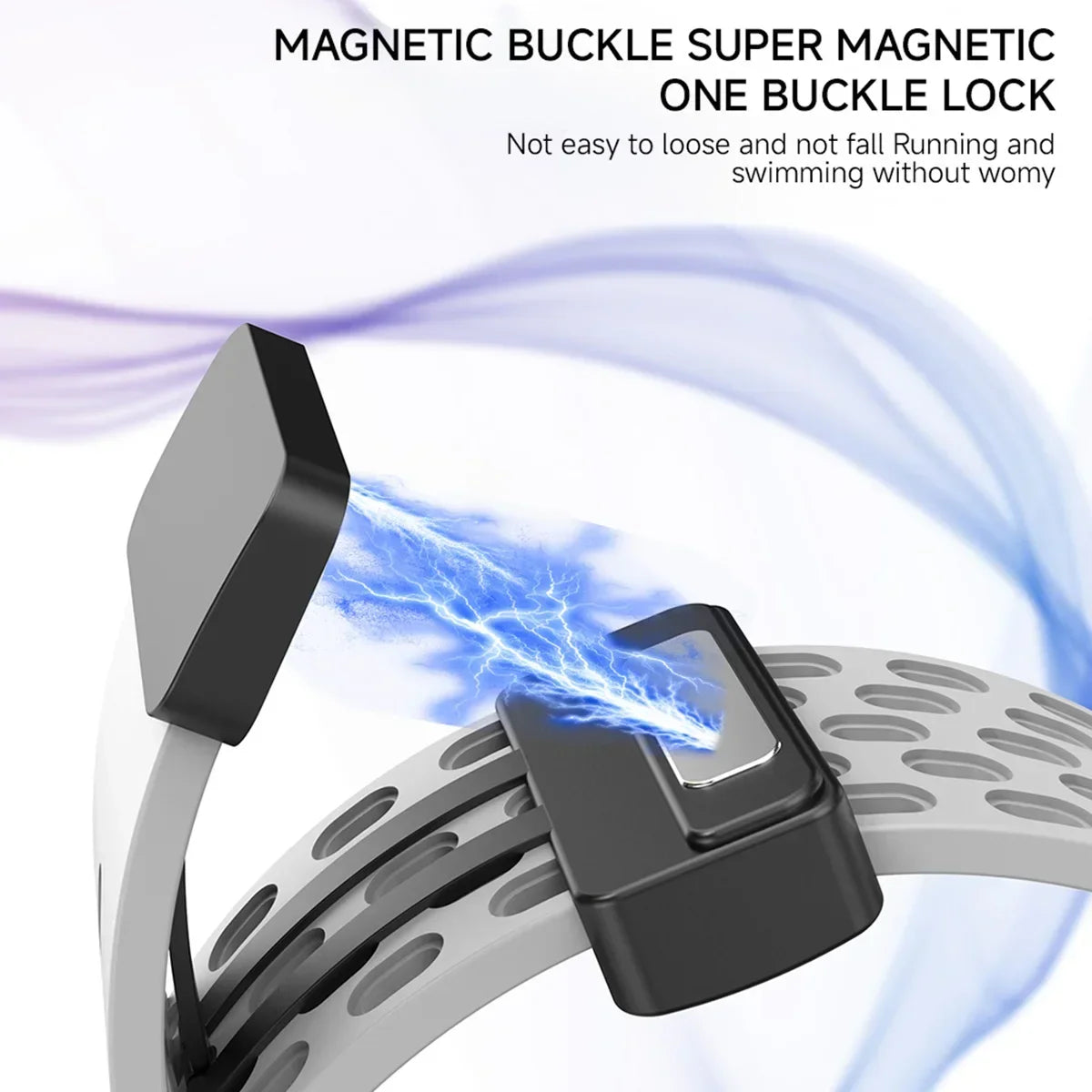 Breathable Sports Silicone Strap for Galaxy Watch | Magnetic Clasp