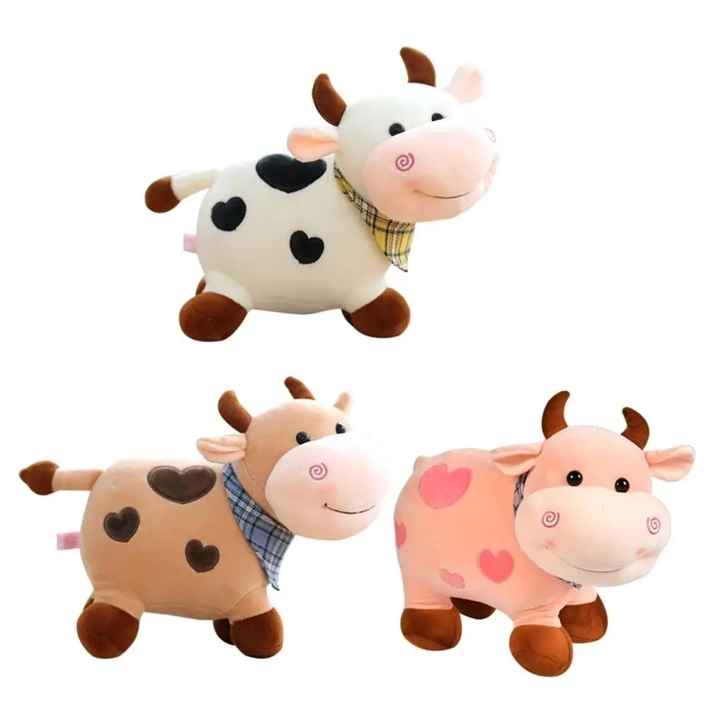Cute Cow Plush Toy | Soft Kawaii Animal Decor for All Ages