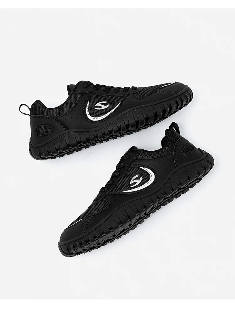 Unisex Wide Toe Sneakers | Comfortable Lace Up Walking Shoes