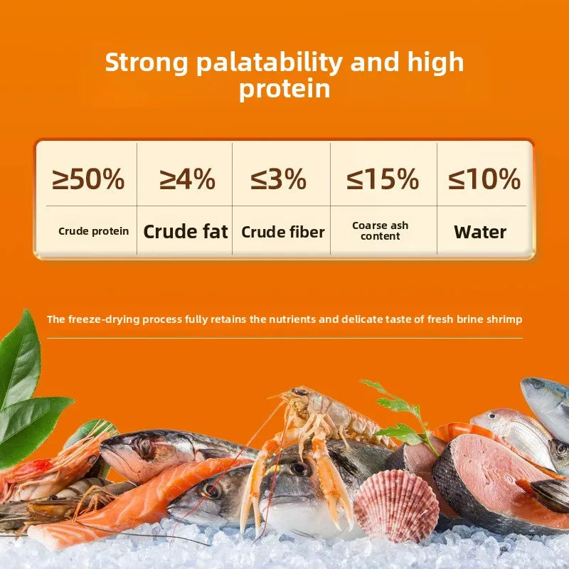 Freeze-Dried Brine Shrimp Blocks for Fish | Nutrient-Rich Treats