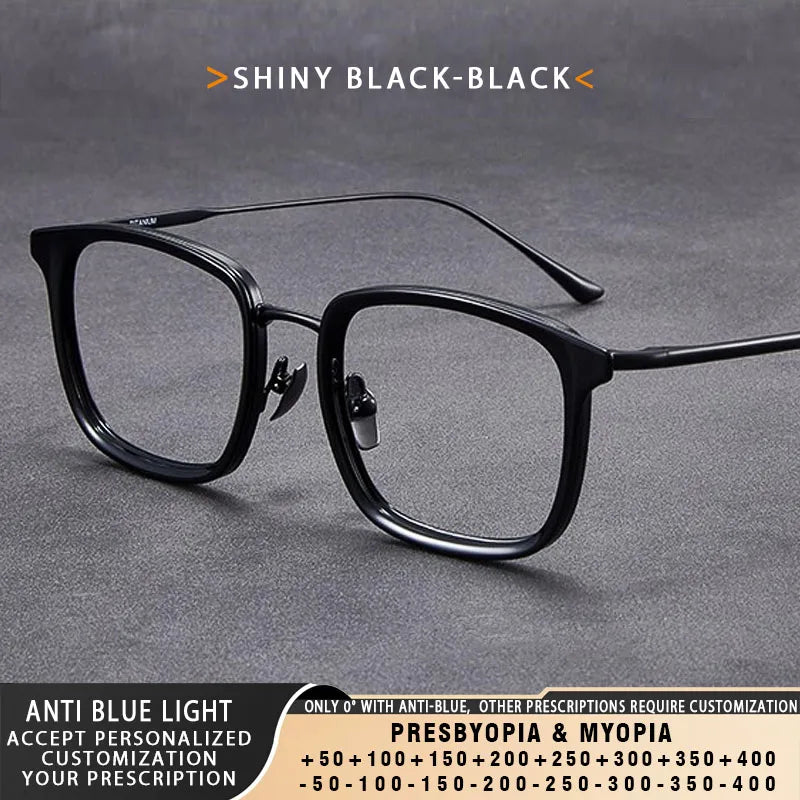 Vintage Square Anti Blue Light Glasses | Unisex Adjustable Eyewear