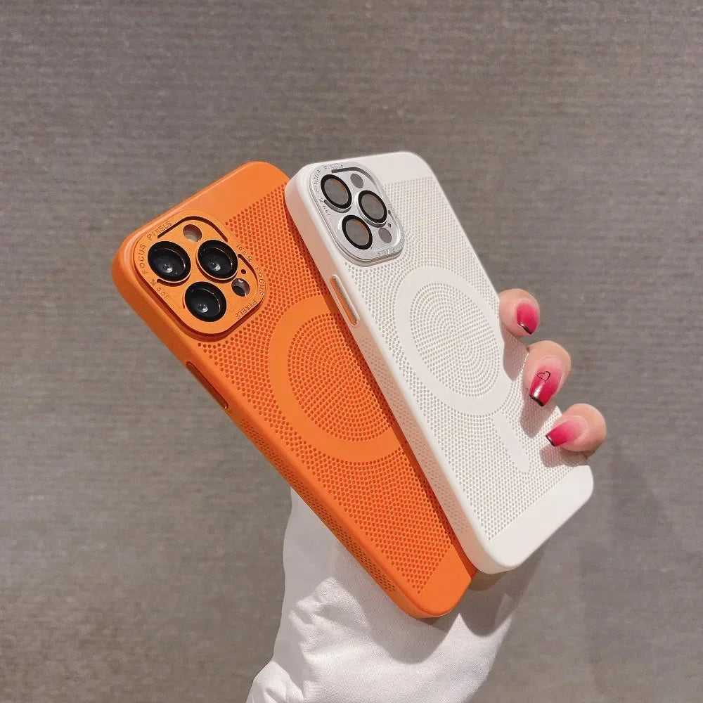 Funda de lujo mate para teléfono con disipación de calor | Protectora y elegante
