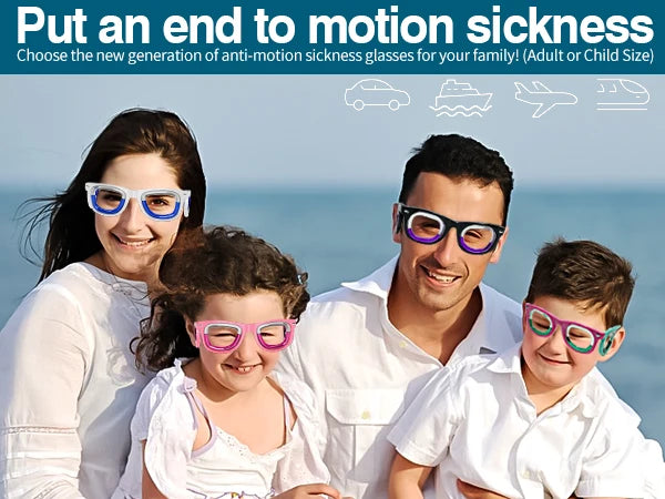 Anti-Motion Sickness Glasses | Lightweight Travel Nausea Relief