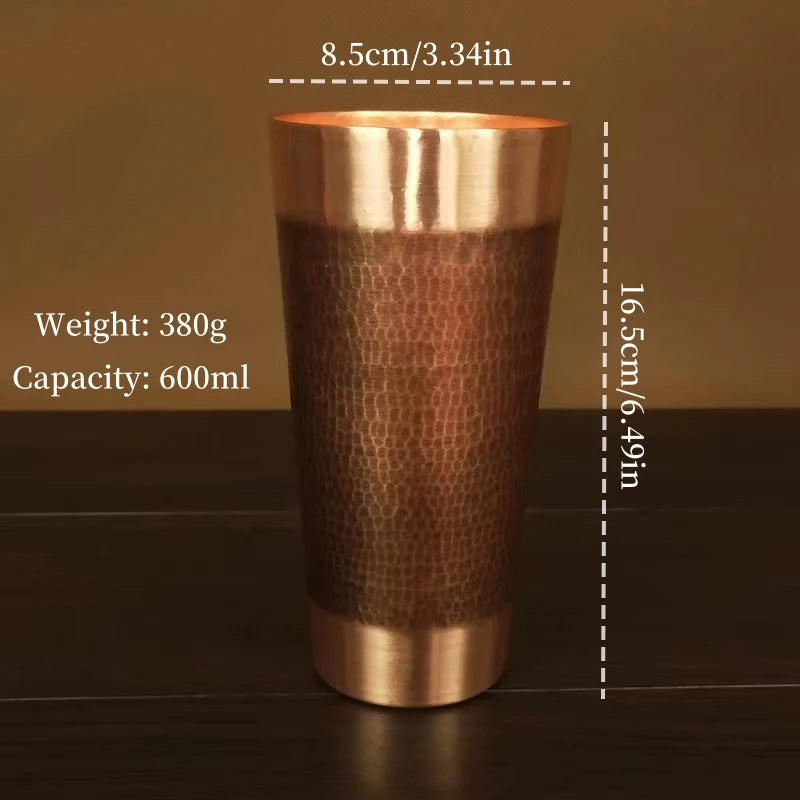 Handcrafted Pure Copper Coffee Cup | Vintage Moscow Mule Tumbler