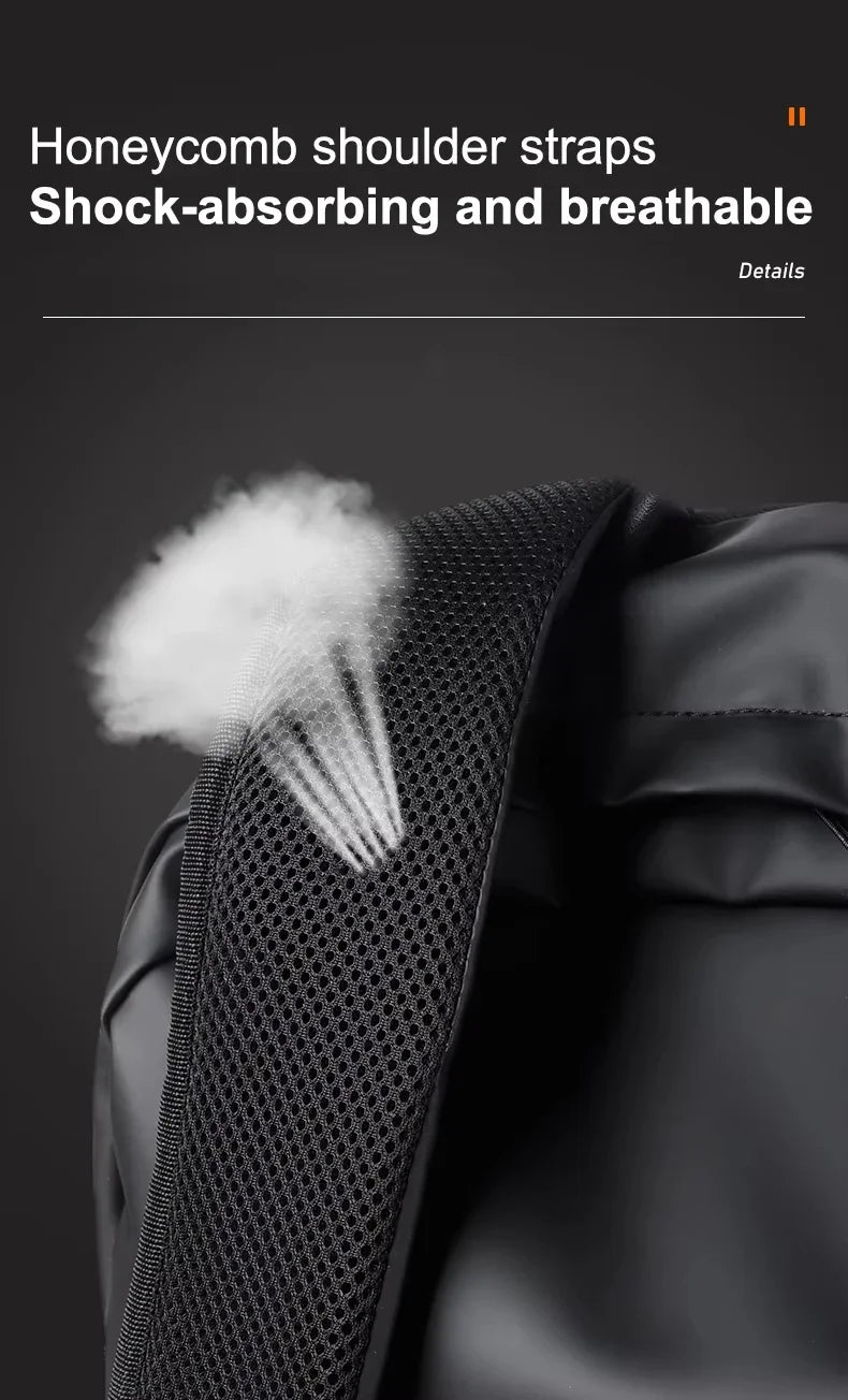 Stylish Men's Leather Backpack | Durable Laptop Bag for Teens