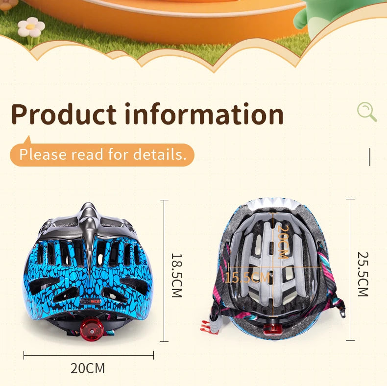 Children's 3D Shockproof Bicycle Helmet | Safe & Comfortable Fit