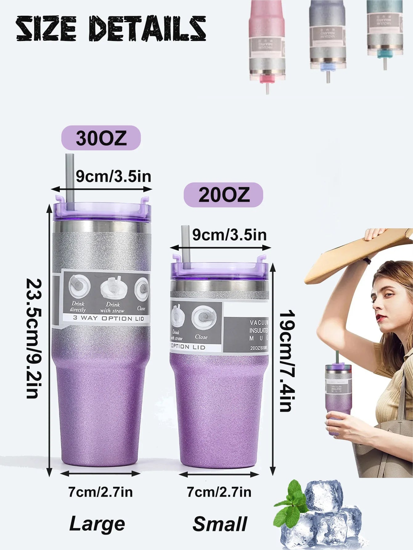 Gradient Starlight Insulated Double-Layer Stainless Steel Cup